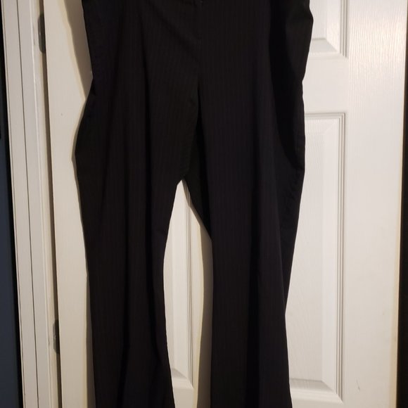 My Michelle red and black pin stripe pants 24W - Picture 2 of 8